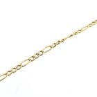 Image 7 of Gold subtle Figaro link bracelet | 21 cm