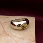 Image 2 of White gold domed ring with zirconia