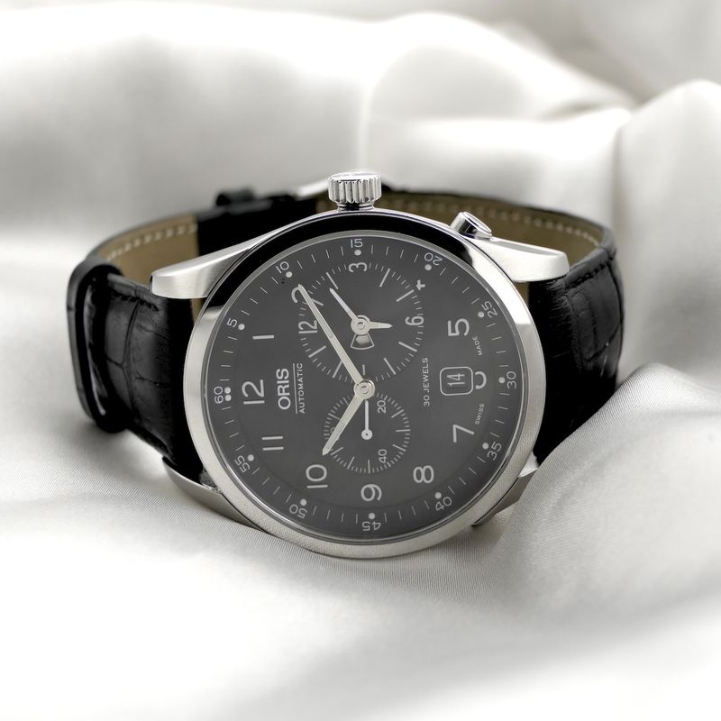 Image 10 of Oris Classic Worldtimer XXL 7513; Automatisch heren horloge met GMT
