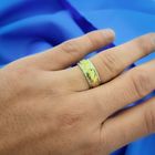 Image 4 of Two-tone gold men's ring with engravings