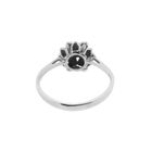Image 6 of Antique white gold entourage ring with 0.10 ct diamond.