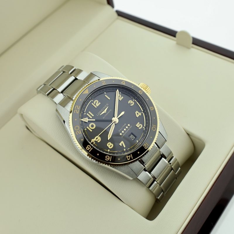 Image 21 of Longines Spirit Zulu Time Chronometer L3.802.5.53.6; Automatic men's watch with UTC