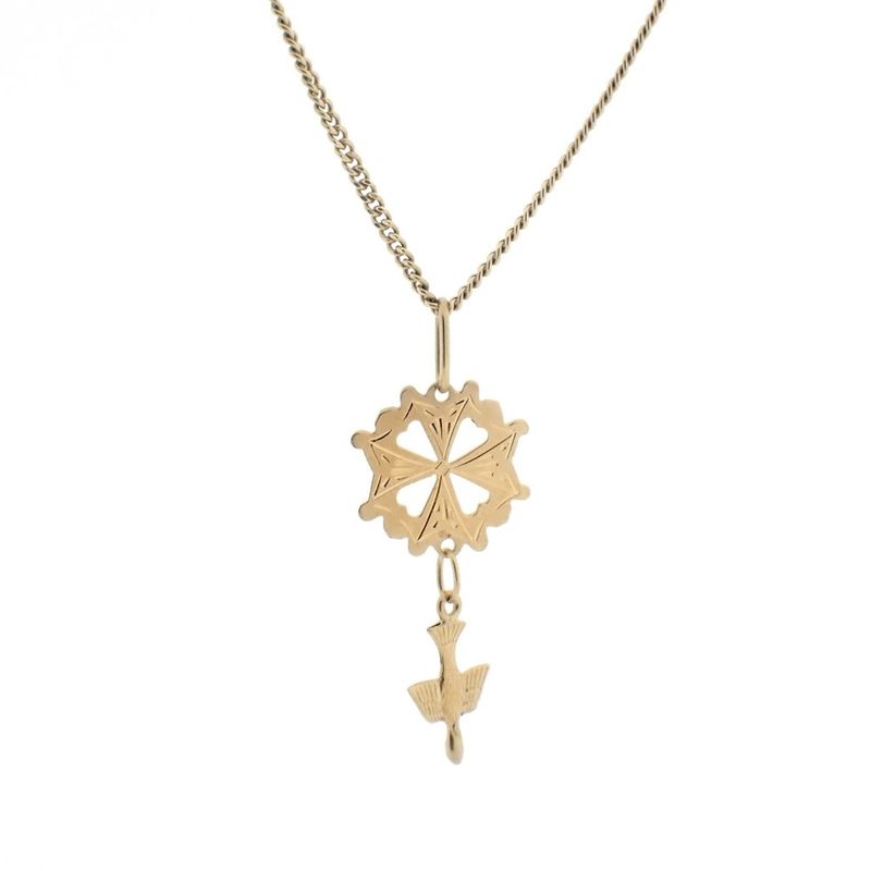 Image 4 of Gold pendant | Huguenot Cross