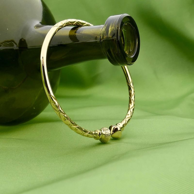 Image 2 of 14 Karat Gold Cuff Bracelet; Ø 61 mm