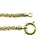 Image 7 of Gold foxtail link bracelet | 19 cm