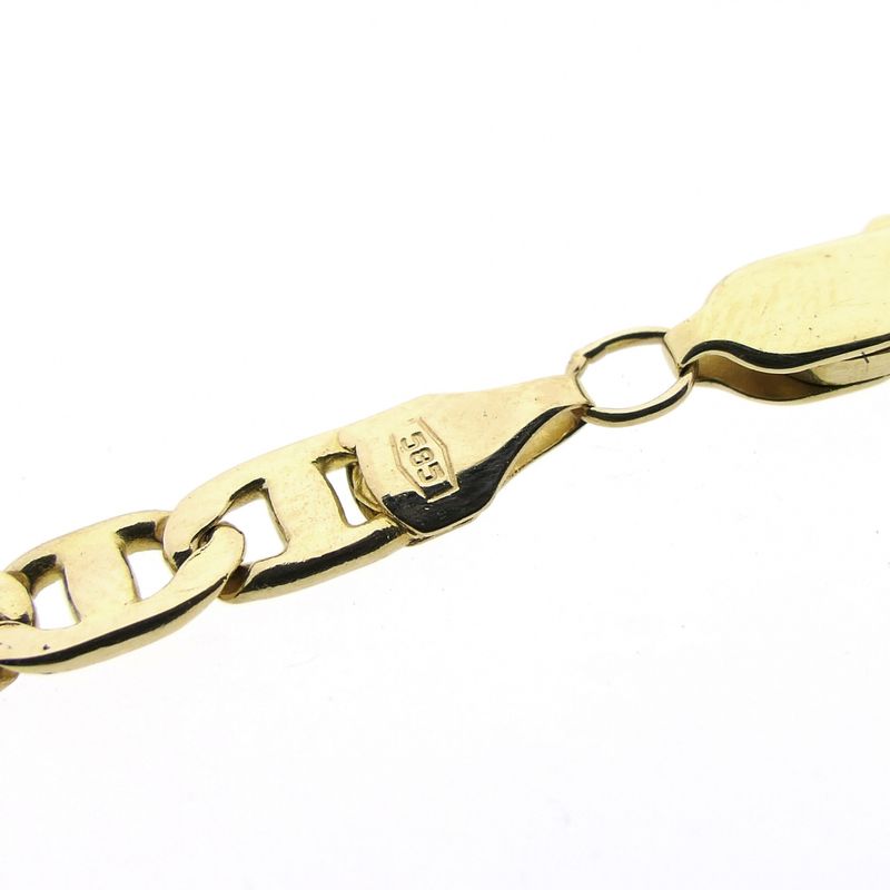 Image 6 of Gold navy link necklace; men | 59.5 cm