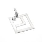 Image 3 of White gold pendant with diamond; 0.035 ct.