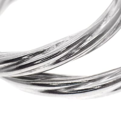 Image 2 of Silver twisted earrings | Ø 38 mm