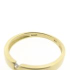 Image 6 of Gold solitaire ring with diamond 0.02 ct.