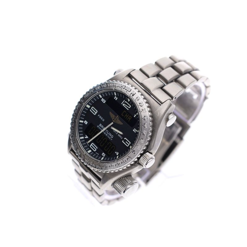 Image 3 of Breitling Emergency E56121.1; Titanium Watch with SOS Transmitter