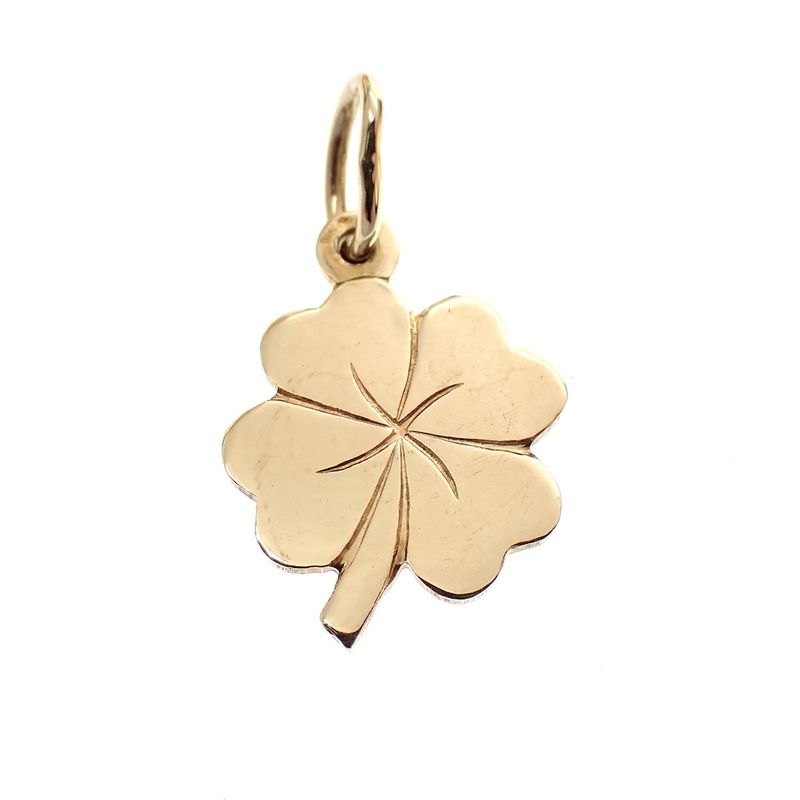 Image 1 of Gold pendant of a four-leaf clover