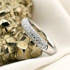 Image 2 of White Gold Pavé Ring with Zirconia