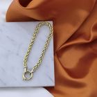 Image 2 of Gold foxtail link bracelet | 19 cm