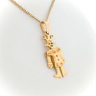 Image 5 of Gold pendant of a dancing jester