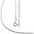 Image 1 of White gold Venetian link chain