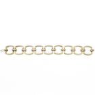 Image 1 of Gold wide link bracelet