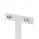 Image 4 of White gold stud earrings with diamond | 0.02 ct.