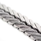 Image 4 of White gold herringbone link bracelet with diamonds; 0.42 ct.