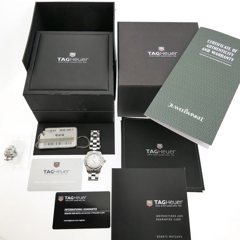 Image 4 of Tag Heuer Aquaracer WAF1313; Ladies watch with diamonds