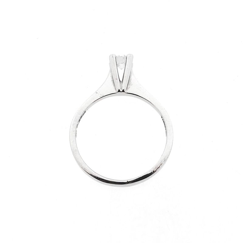 Image 5 of White Gold Solitaire Ring with Diamond; 0.28 ct.