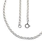 Image 1 of Silver long jasseron necklace | 76 cm