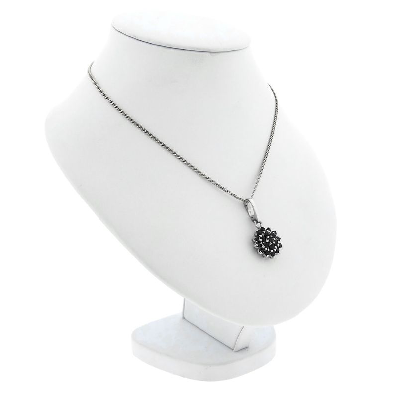 Image 7 of White gold pendant with sapphire