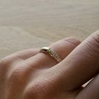 Image 7 of Gold ring with diamond; 0.20 ct.