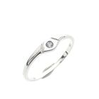 Image 1 of Silver ladies ring with zirconia
