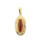 Image 1 of Vintage Gold Pendant with Garnet