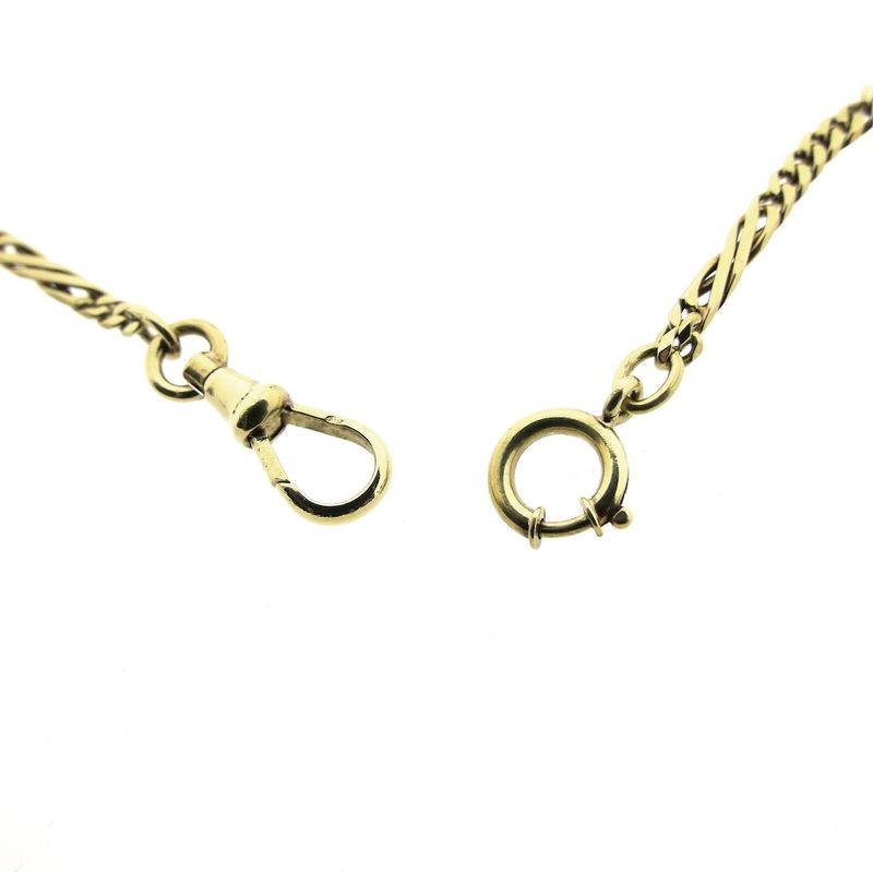 Image 3 of Vintage gold watch chain; Chatelaine