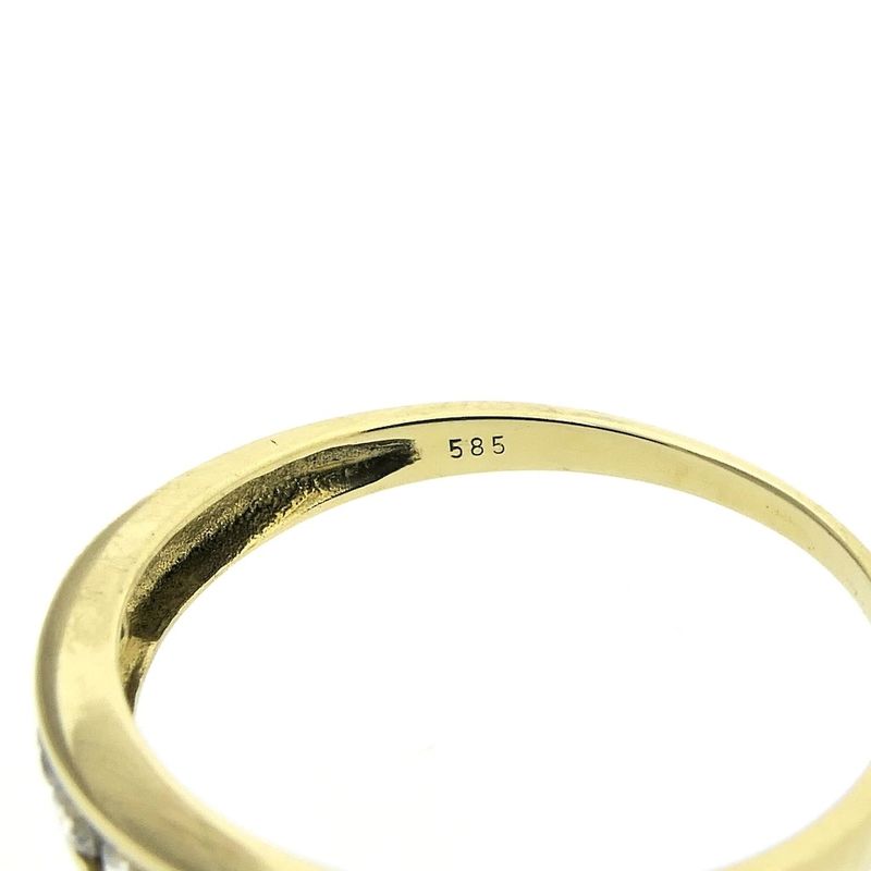 Image 6 of Gold ring/sliding ring with zirconia