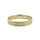 Image 3 of Gold Bracelet with Herringbone Pattern; 14 Karat; 18.5 cm