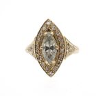 Image 5 of 18-karat vintage cocktail ring with diamonds | approx. 1.00 ct.