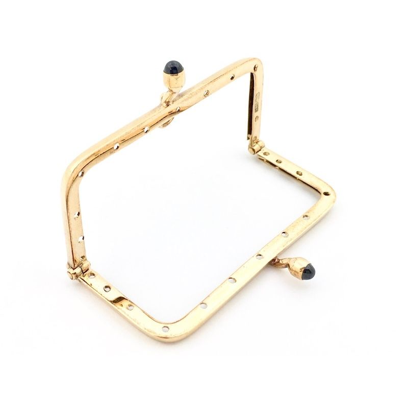 Image 5 of Gold wallet clasp | 14 carat sapphire