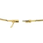 Image 6 of Two-tone gold bar necklace with a fixed pendant and diamond