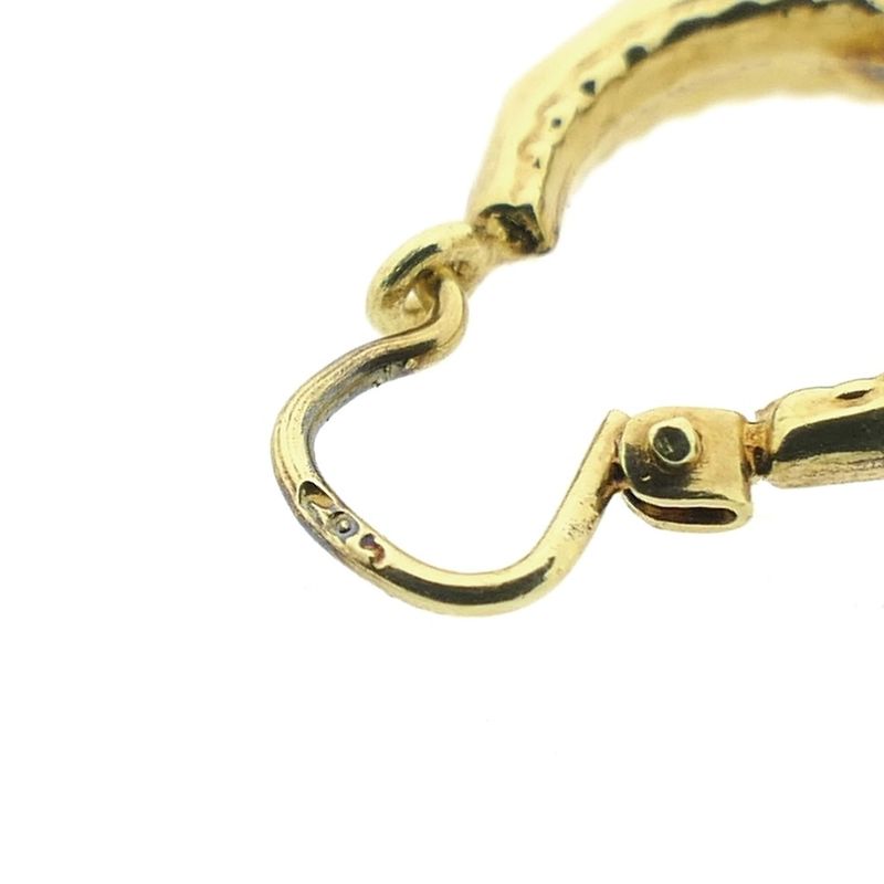 Image 9 of Vintage gold hoop earrings