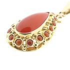 Image 6 of Antique gold pendant with blood coral