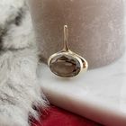 Image 3 of Gold design pendant with smoky quartz