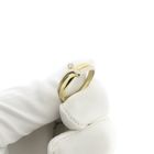 Image 10 of Two-tone gold solitaire ring with diamond; 0.02 ct.