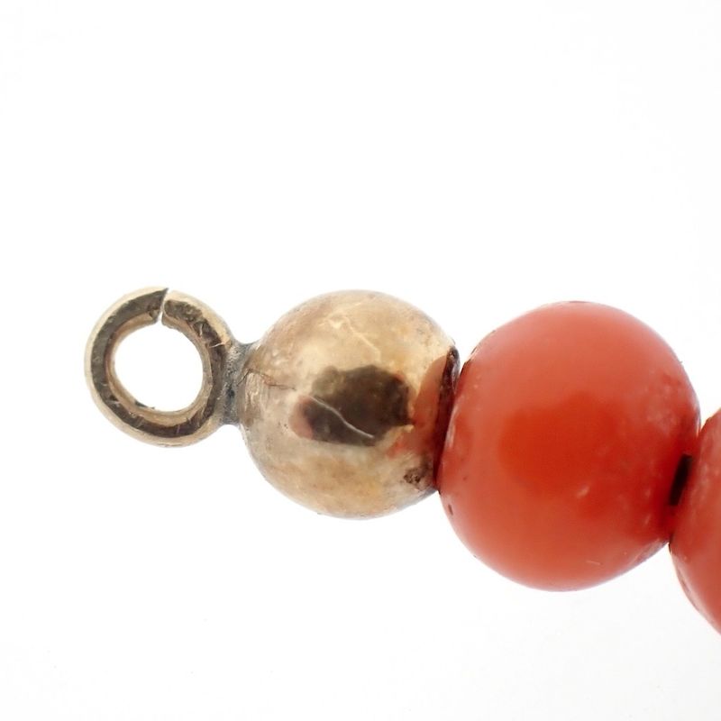 Image 5 of 8 Ct. Pendant of a cross with red coral | Vintage