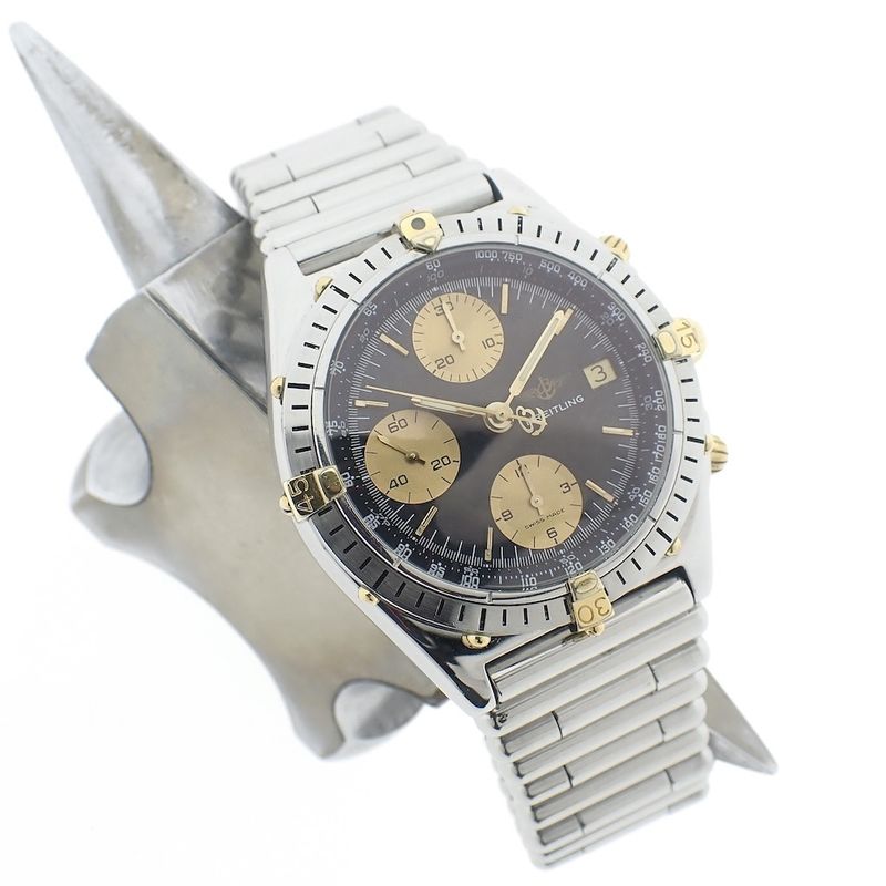 Image 7 of Breitling Chronomat Chronograph; Men's watch on a roulleaux strap