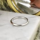 Image 7 of White gold sliding ring; Diamonde