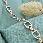 Image 2 of 18K Cartier Santos gold/steel link bracelet | 19 cm (+ extra links)