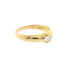 Image 4 of Gold solitaire ring with diamond; 0.20 ct.