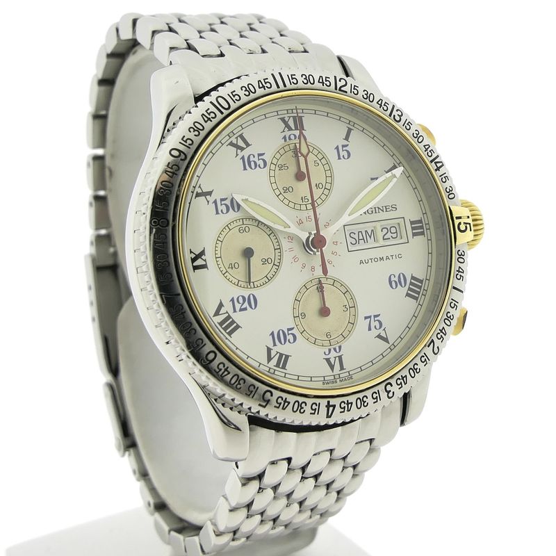 Image 3 of Longines Lindbergh Hour Angle L2.618.5 Automatic Chronograph Watch