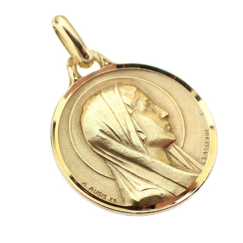 Image 3 of 18 carat gold coin pendant of Mary