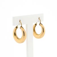 Gold Hoop Earrings Ø 18.9