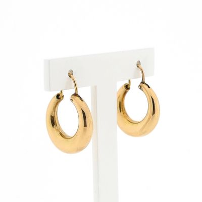 Image 1 of Gold Hoop Earrings Ø 18.9