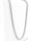 Image 3 of Long silver snake link necklace