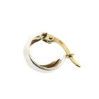 Image 3 of Two-tone gold earrings | Ø 12 mm